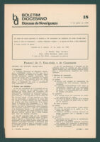 Boletim Diocesano, Edição 18, Junho 1970