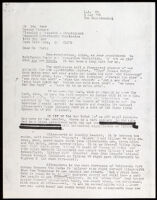 Letter to Ida Berk from Al Green, 1976