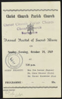 Annual Recital of Sacred Music at Christ Church Parish Church