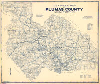 Metsker's map of Plumas County, California