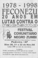 1978-1998 FECONEZU 20 anos em lutas contra o racismo