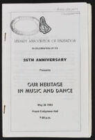 Library Association of Barbados 25th Anniversary Celebration: Our Heritage in Music and Dance