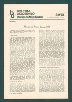 Boletim Diocesano, Edição 50/51, Fevereiro/Março 1973