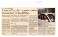 Pinochet cumple arresto domiciliario en Los Boldos