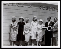 Dedication of Frederick Roberts Park clubhouse in his honor, Los Angeles, 1959