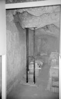 Metal supports for unstable rock in Inner Room