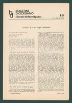 Boletim Diocesano, Edição 16, Abril 1970