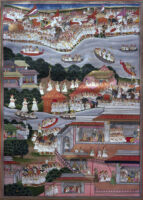 Bharata crossing Ganga; Bharata reaches Ayodhya