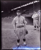 Baseball player Clay Carson, Los Angeles County, 1920s