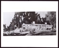 Rendering of the Errett Lobban Cord residence by Paul R. Williams, Beverly Hills, circa 1933