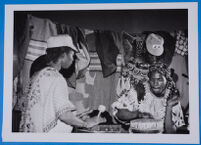 Performing music at the opening of the Symposium on Culture and Resistance, University of Botswana, 1982