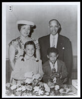 Leon F. Marsh, Sr., and Vivian Osborne Marsh with their grandchildren Christopher and Leslie, circa 1955