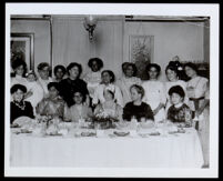 Gathering of women in the family of J. H. Skanks, Los Angeles, 1890-1910