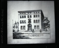 Architectural drawing of the Hospital for Babies, funded by Anita Baldwin, 1920