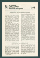 Boletim Diocesano, Edição 244, Maio 1989