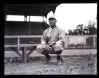 Baseball player Wilkie Clark, Los Angeles, 1926