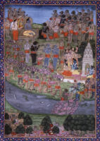 Rama establishes Shivalinga called Rameshwaram