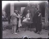 Unveiling of a portrait painting of Pope Pius XI, Los Angeles, 1929