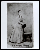 Portrait photograph of an unidentified woman, Oakland, 1868-1894