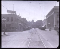 Commercial street, Redlands, 1914-1930