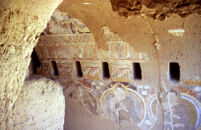 Wall Paintings On The Niche Of The Large Buddha; Bamiyan Province