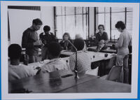 David Goldblatt giving workshop at the University of Botswana, Gaborone, 1980
