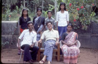 Sri Sreedharan Nair, his family and Nazir Ali Jairazbhoy, Vazhoor (India), 1984