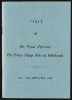 Visit of His Royal Highness The Prince Philip Duke of Edinburgh