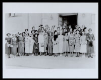 Group photograph of Alpha Kappa Alpha sorority women at a regional conference, circa 1931