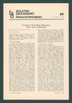 Boletim Diocesano, Edição 46, Outubro 1972