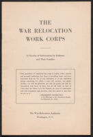 The War Relocation Work Corps: A Circular of Information for Enlistees and Their Families 