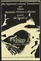 Voices 1: An Anthology of Barbadian Writing Book Launch Programme