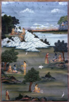 Shurpanakha with Rama and Lakshmana