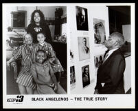 Gladys Mason Owens (92), Linda Spikes Cox (standing), Robynn Cox, Cheryl Cox (bottom), Los Angeles, 1988