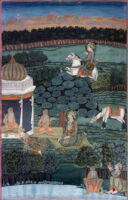 King Pratapabhanu arriving at king Ekatannu's ashrama