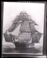 Copy print of the USS Constitution, 1920s