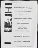 Culture in Architecture: Lecture by Elombe Mottley