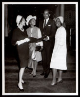 Juanita Ellsworth Miller and others, probably an NAACP event, Los Angeles, 1964