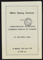 Official Opening Ceremony of the Commonwealth Foundation Caribbean Seminar on Nursing