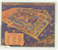 A cartograph of Treasure Island in San Francisco Bay : Golden Gate International Exposition