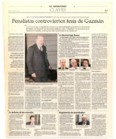 Penalistas controvierten tesis de Guzmán
