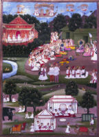 Bharata deciding to follow Rama's order