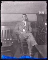 Convicted murderer Russell Beitzel during his trial, Los Angeles, 1928