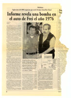 Informe revela una bomba en el auto de Frei el año 1976