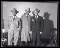 Sheriff James McFadden during the Winnie Ruth Judd murder investigation, Los Angeles, 1931