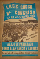 Sexto Congreso de la Federación Departamental de Campesinos del Cusco (F.D.C.C) 