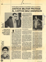 Justicia Militar protege al Capitán Díaz Anderson