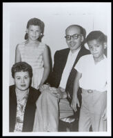 Gerald Marsh with his wife and children, Christopher and Leslie, circa 1956