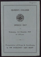 1969 Queen's College Speech Day