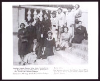 Group portrait of members of Delta Sigma Theta Sorority members of the San Francisco chapter, circa 1940